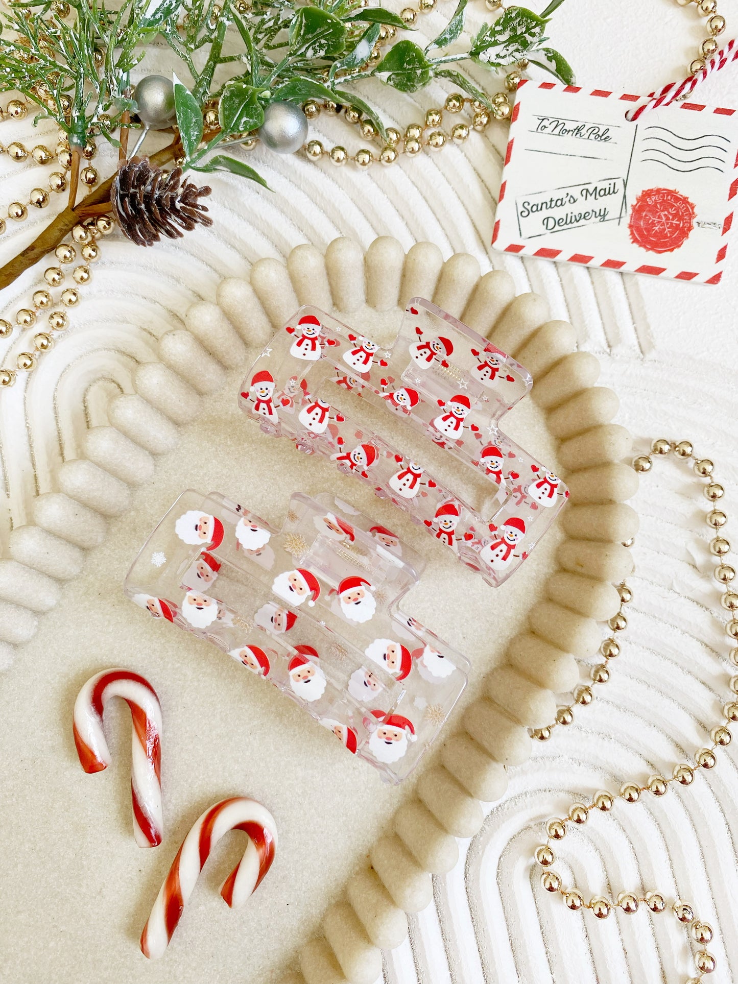 Snowman Claw Clip