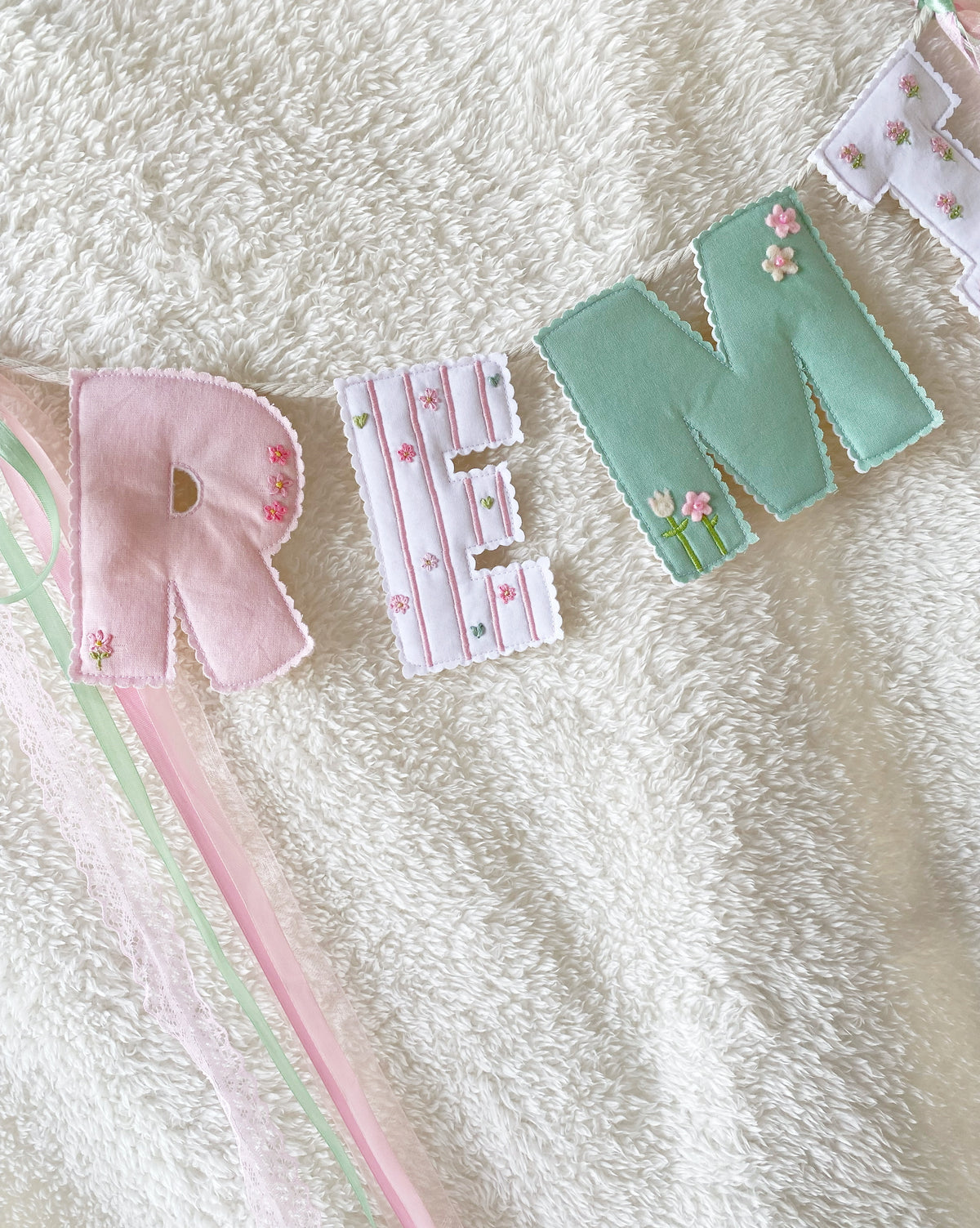 🪡✨ DELUXE DETAILED NAME/LETTER GARLANDS - $42 Per Letter