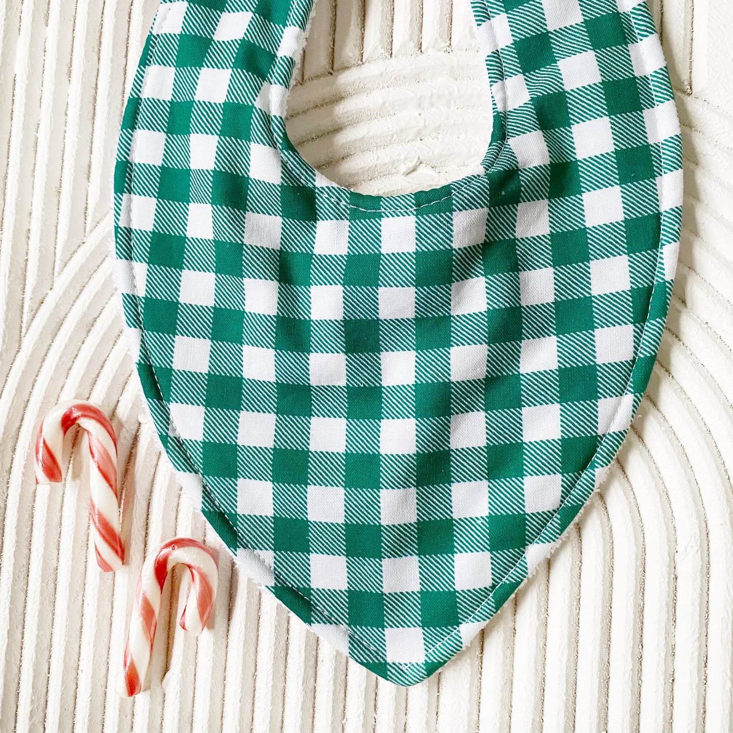 Merry Gingham Bib