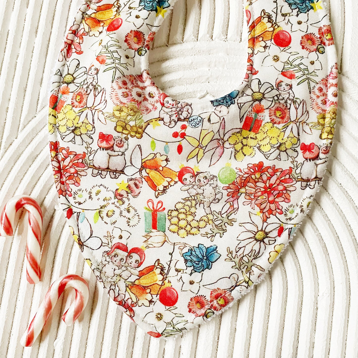 White Gumnuts Bib