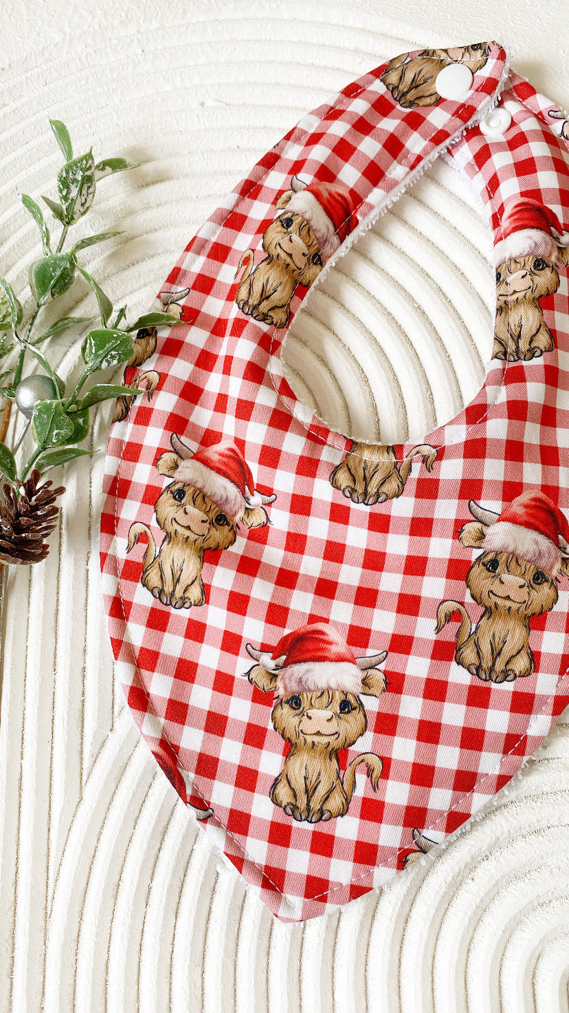 Moo-ry Christmas Bib