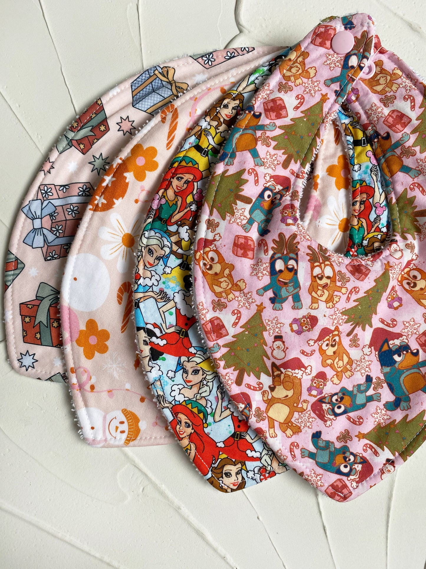 Girls Christmas Dribble Bib Pack