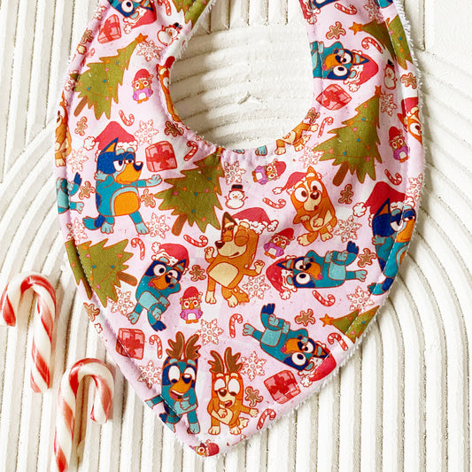Holiday Bluey Bib
