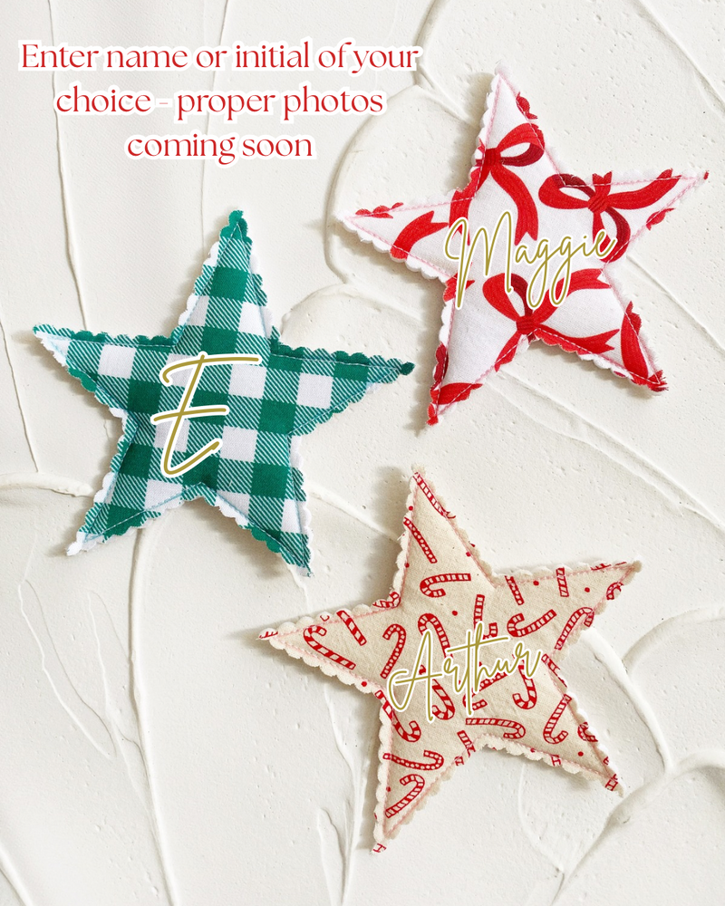 ✨🎄 Custom Name/Initial Hanging Tree Star