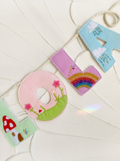 🪡✨ DELUXE DETAILED NAME/LETTER GARLANDS - $42 Per Letter