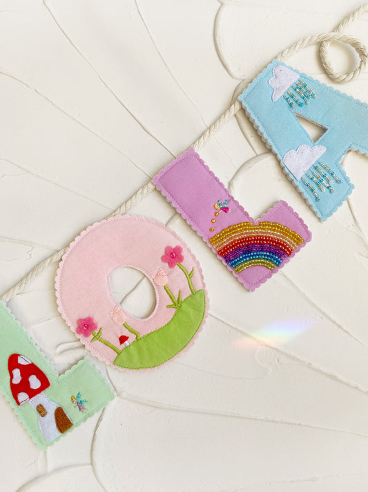 🪡✨ DELUXE DETAILED NAME/LETTER GARLANDS - $26 Per Letter