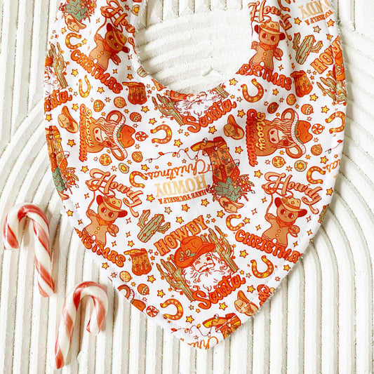 Santa Yee-Haws Bib