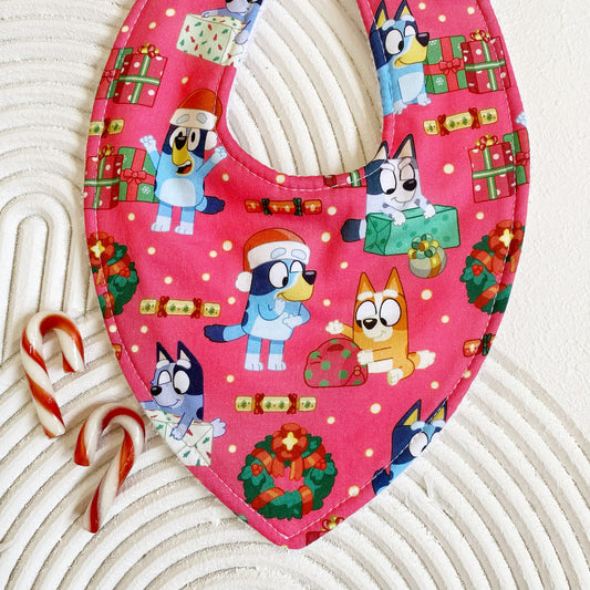 Bluey Christmas Bib