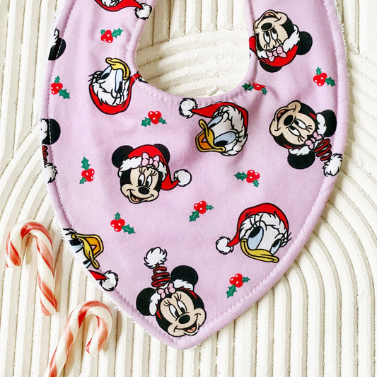 Minnie Christmas Bib