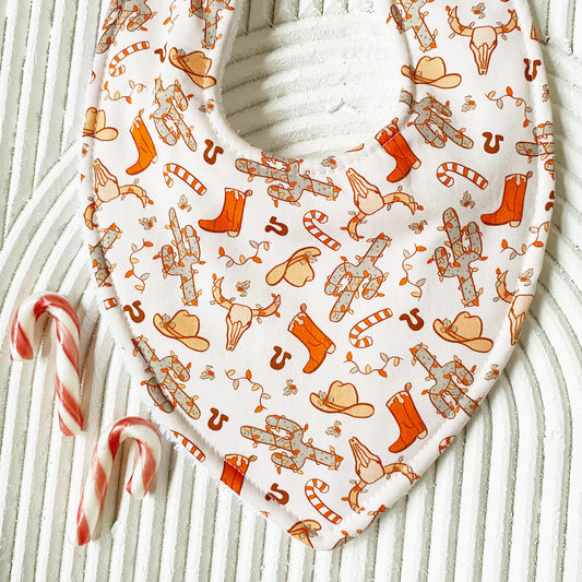 Cowboy Christmas Bib