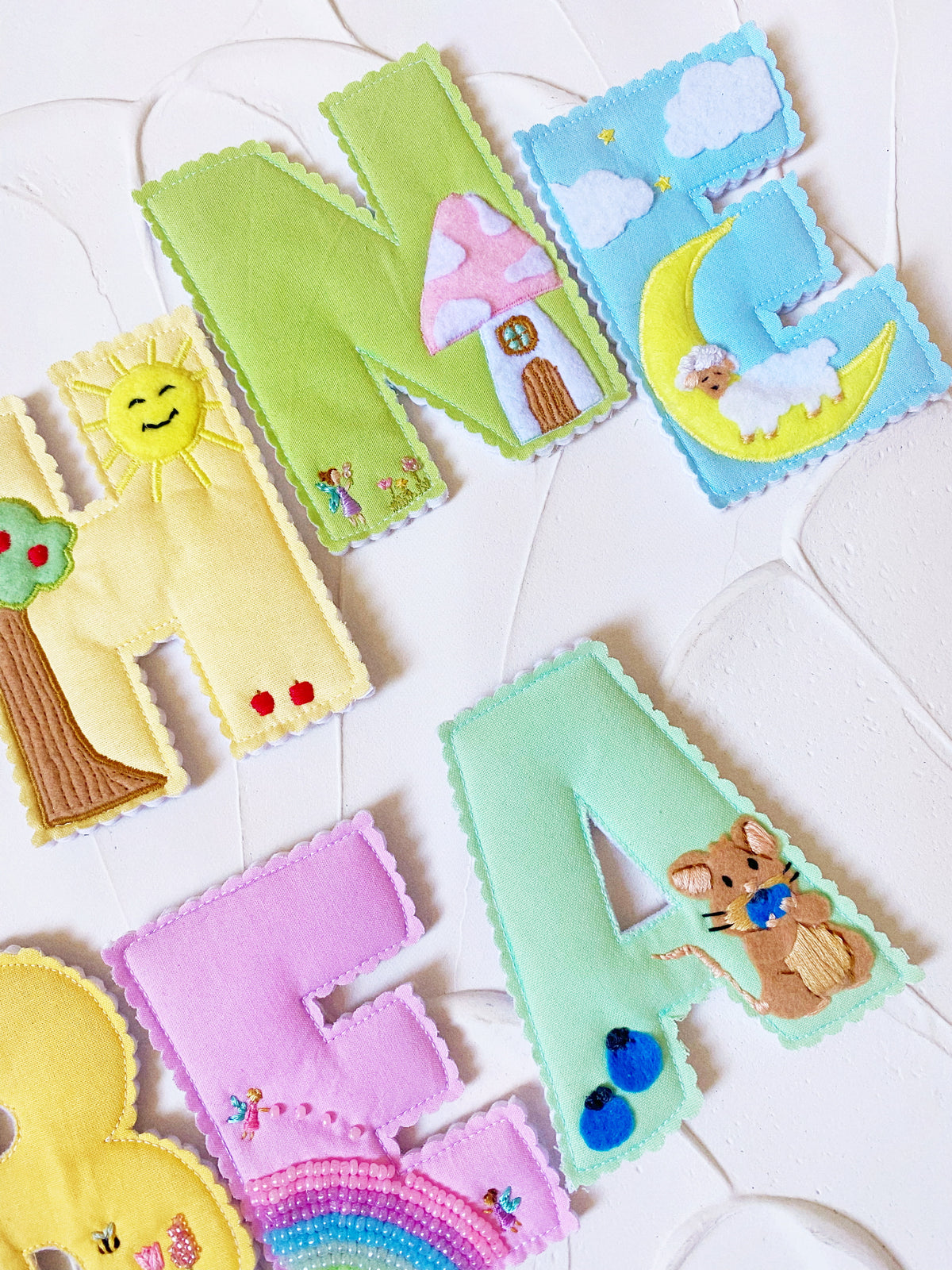 🪡✨ DELUXE DETAILED NAME/LETTER GARLANDS - $42 Per Letter