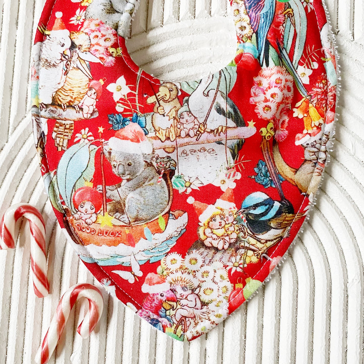Red Gumnuts Bib