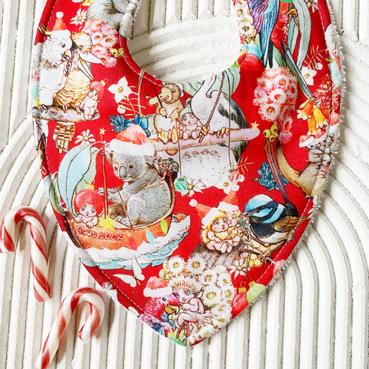 Red Gumnuts Bib