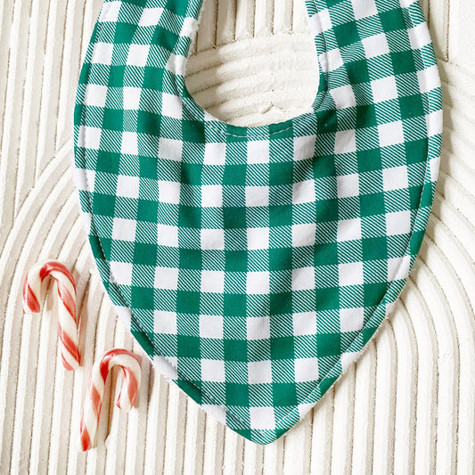Merry Gingham Bib