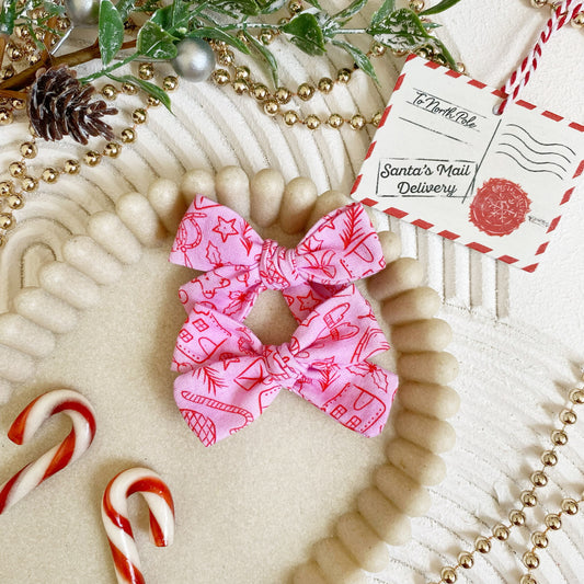 Pink Sugar Mini Ponytail Bow Set