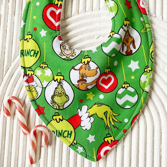 Merry Grinchmas Bib