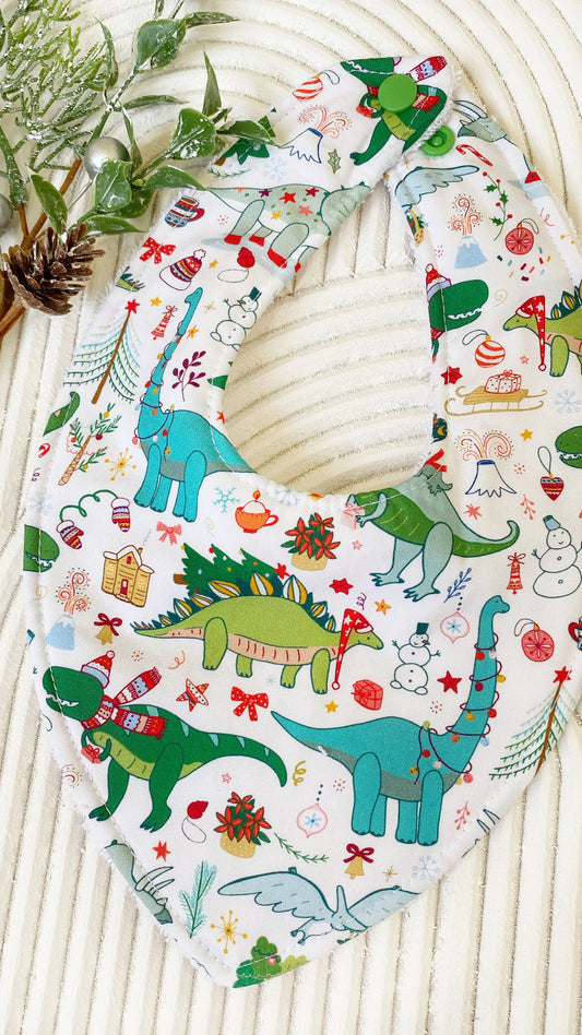 Christmasaurus Bib