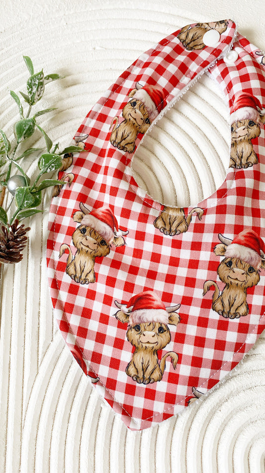 Moo-ry Christmas Bib