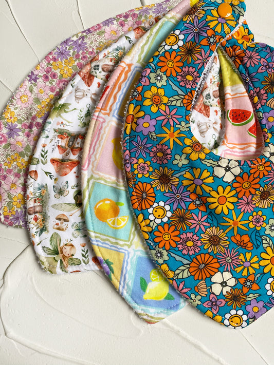 Floral Dribble Bib Pack