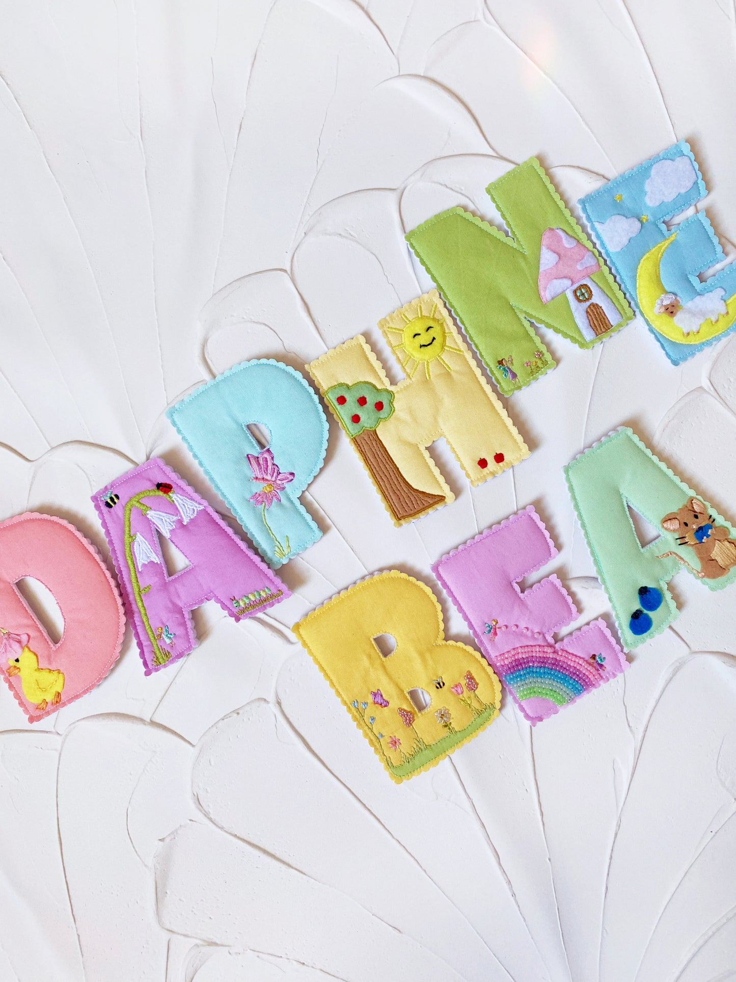 🪡✨ DELUXE DETAILED NAME/LETTER GARLANDS - $42 Per Letter