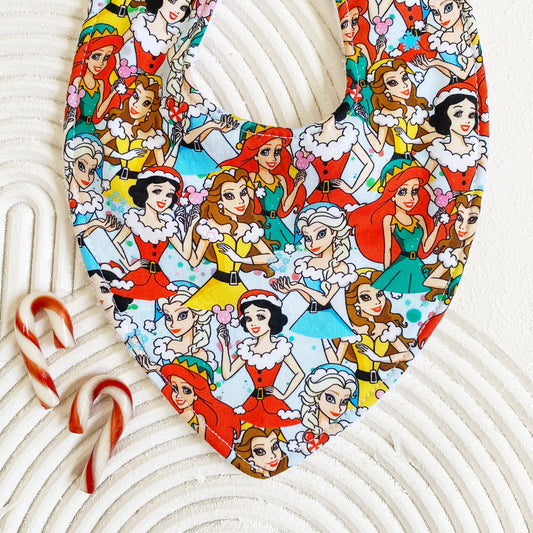 Christmas Princesses Bib