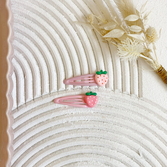 Strawberry Snap Clip Set