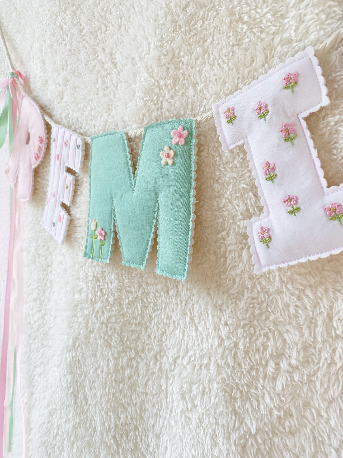 🪡✨ DELUXE DETAILED NAME/LETTER GARLANDS - $26 Per Letter