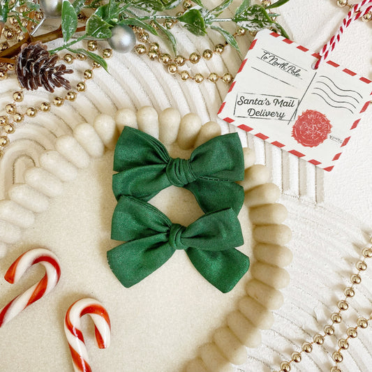 Merry Tinsel Mini Ponytail Bow Set